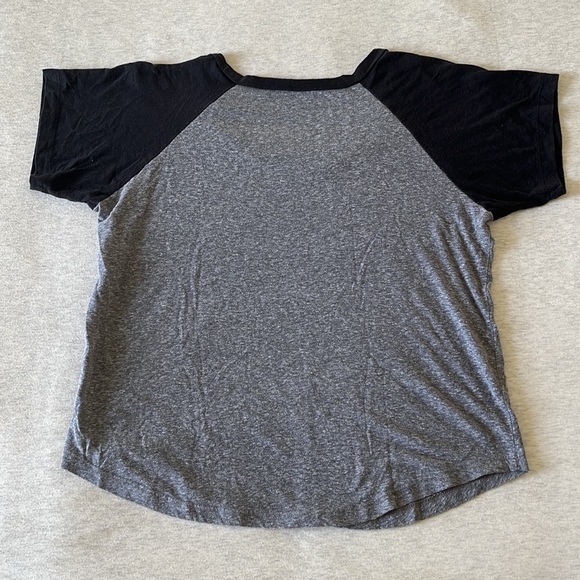 Nollie Grey & Black Raglan T-Shirt - Picture 2 of 3